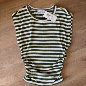 NWT Michael Stars Striped Crewneck, XS